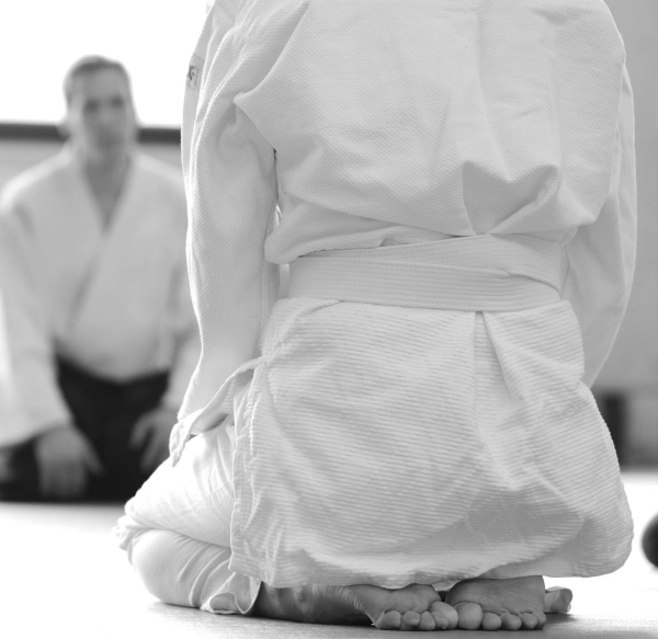 Aikidoka beim Probetraining im Dojo in Berlin Steglitz